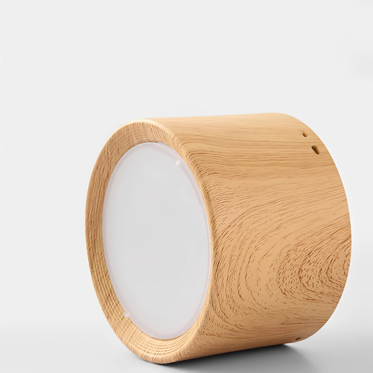 Plafonnier LED en Bois Nordique — Spot Rond Plafond