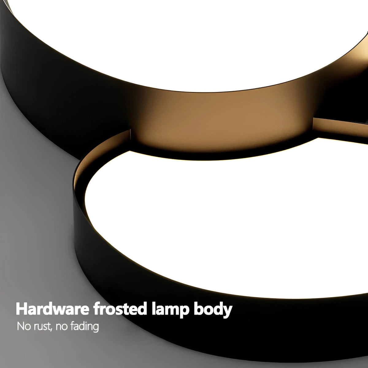 Plafonnier LED Design Décoratif Noir et Blanc — Forme Organique Moderne