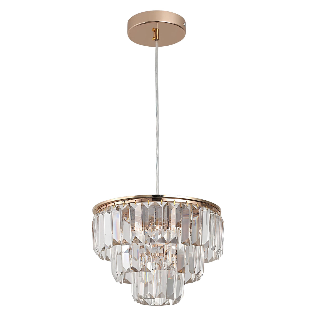 Plafonnier cristal K9 LED moderne