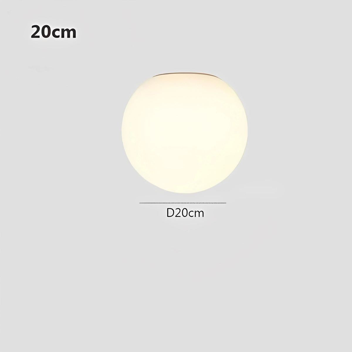 Plafonnier LED en verre design nordique minimaliste