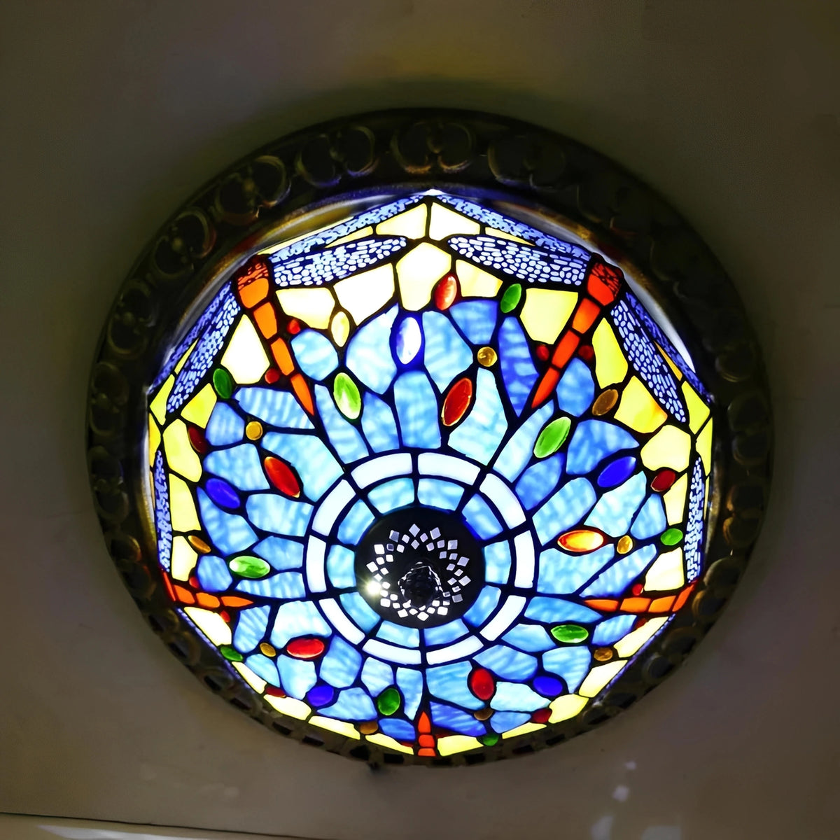 Plafonnier Vintage Style Art Déco pour Éclairage Intérieur