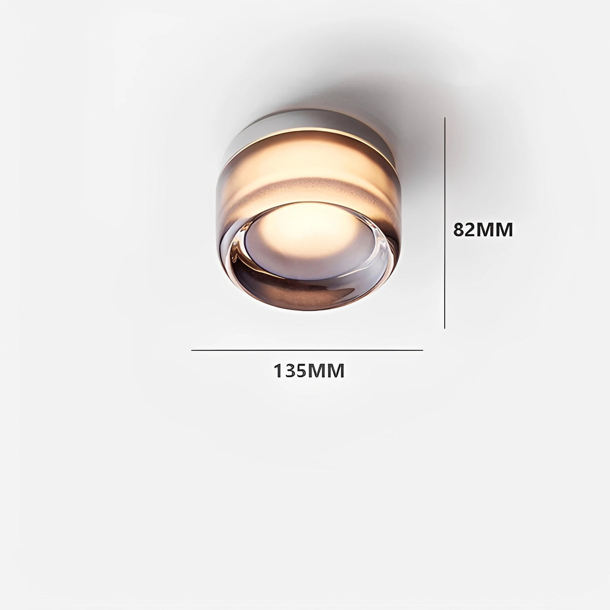 Plafonnier LED Minimaliste en Verre | Style Nordique Intérieur