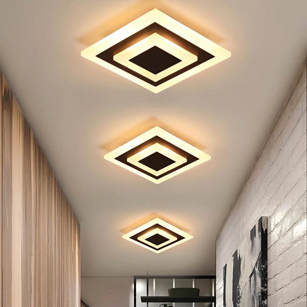 Plafonnier Carré LED Design