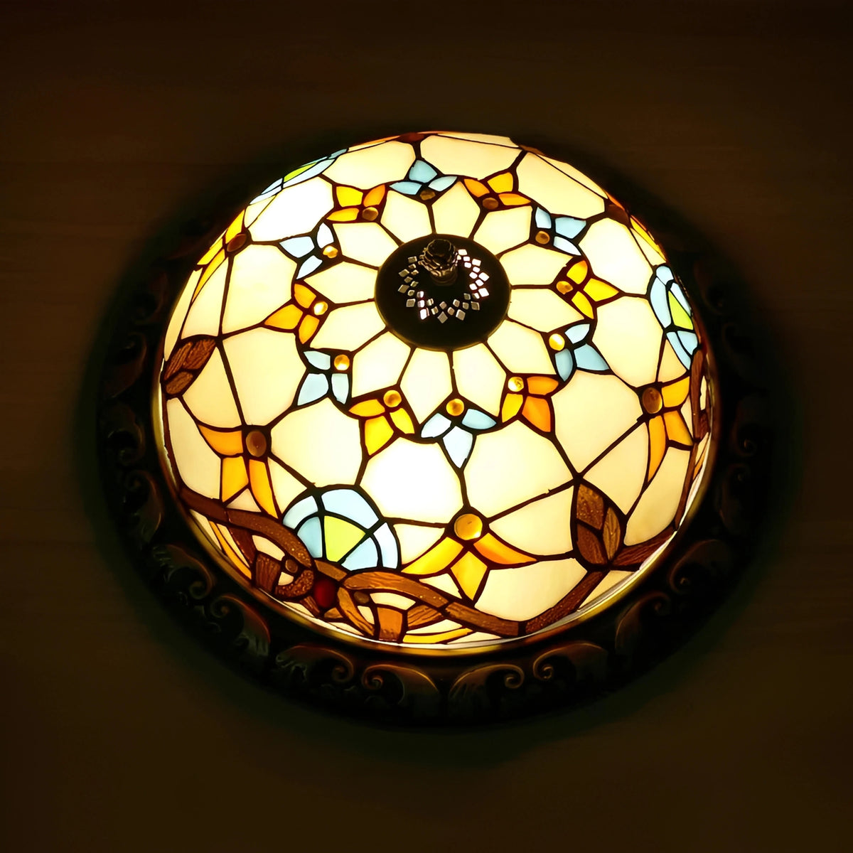 Plafonnier Vintage Style Art Déco pour Éclairage Intérieur