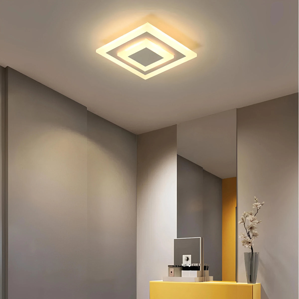 Plafonnier Carré LED Design