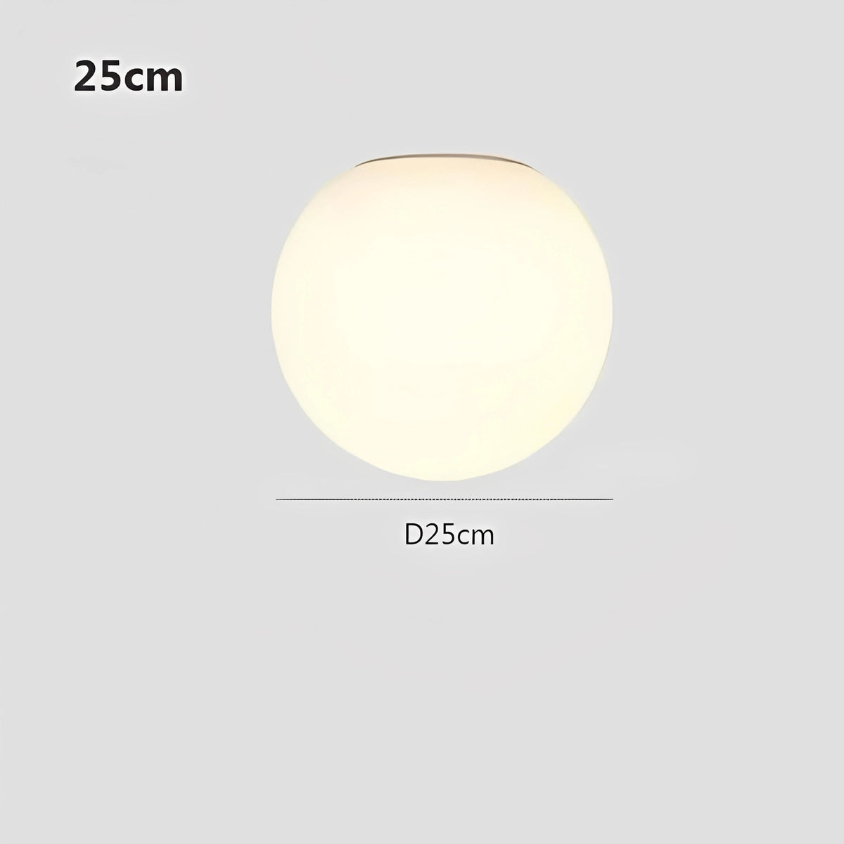 Plafonnier LED en verre design nordique minimaliste