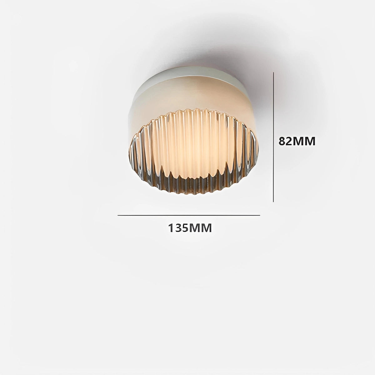 Plafonnier LED Minimaliste en Verre | Style Nordique Intérieur