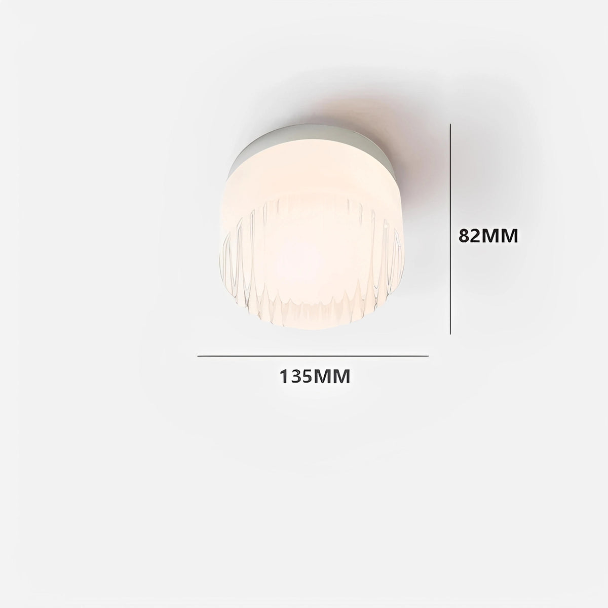 Plafonnier LED Minimaliste en Verre | Style Nordique Intérieur