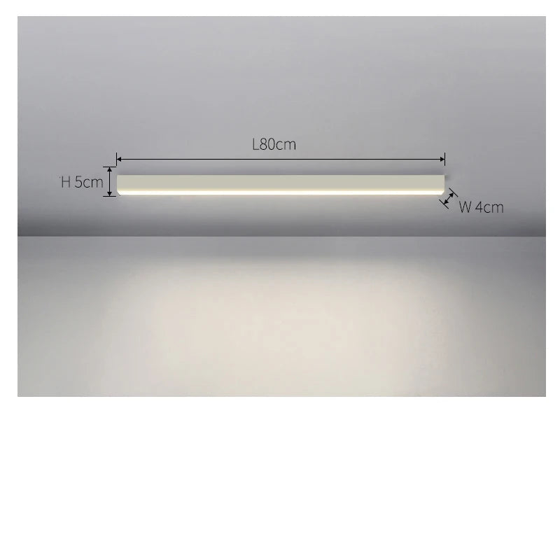 Plafonnier Linéaire Ultra Fin Minimaliste Fonctionnel | Profil 5 cm, Aluminium & LED