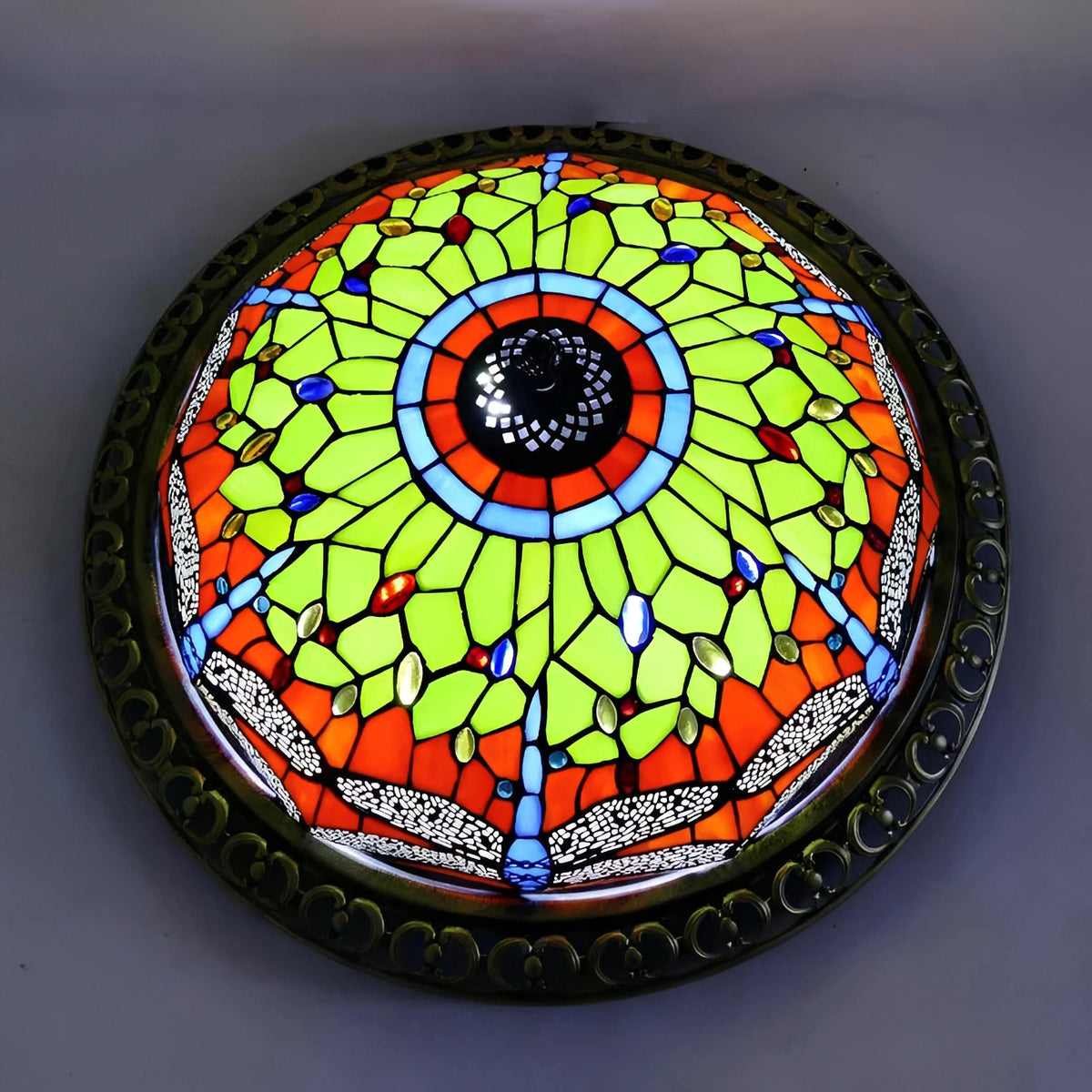 Plafonnier Vintage Style Art Déco pour Éclairage Intérieur