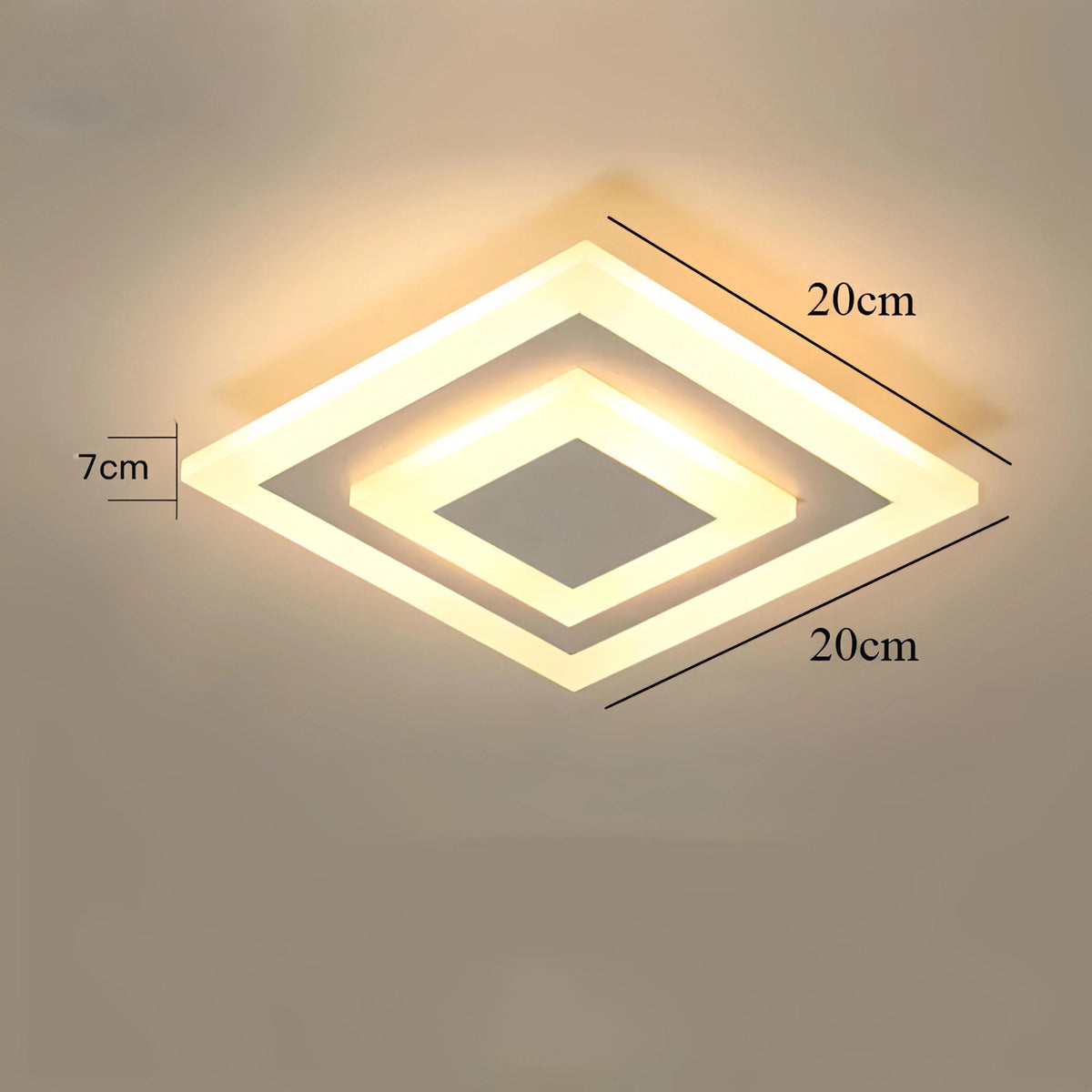 Plafonnier Carré LED Design