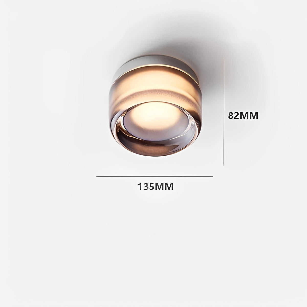 Plafonnier LED Minimaliste en Verre | Style Nordique Intérieur