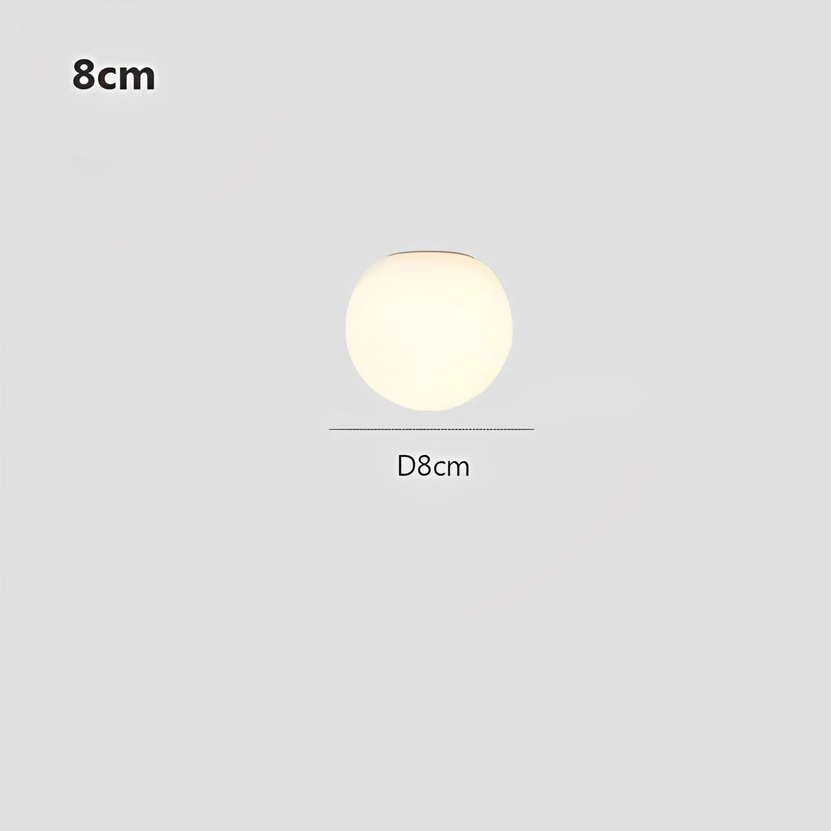 Plafonnier LED en verre design nordique minimaliste