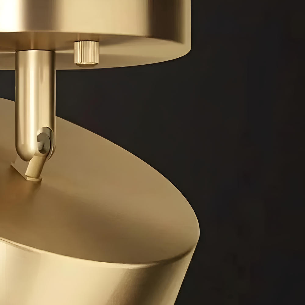 Plafonnier Doré LED Moderne en Laiton Brossé | Rond 30 cm