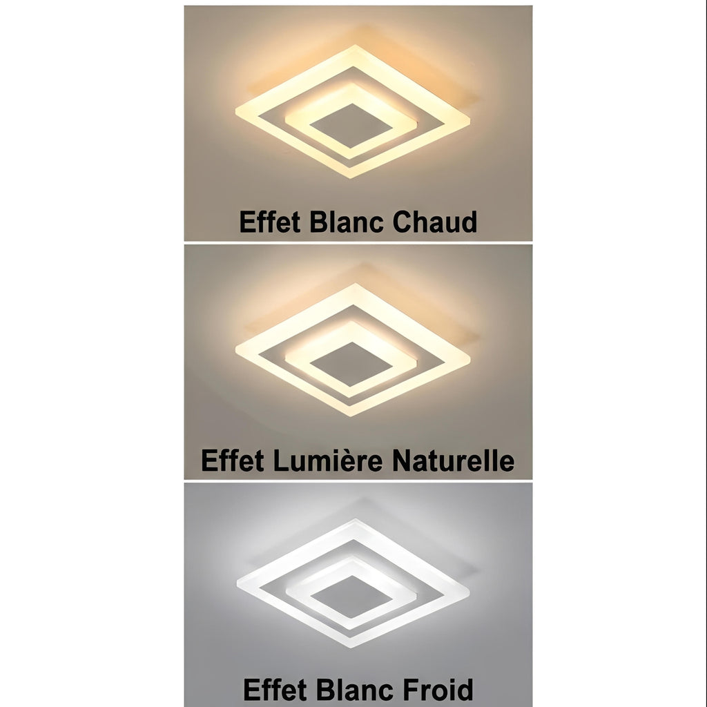 Plafonnier Carré LED Design