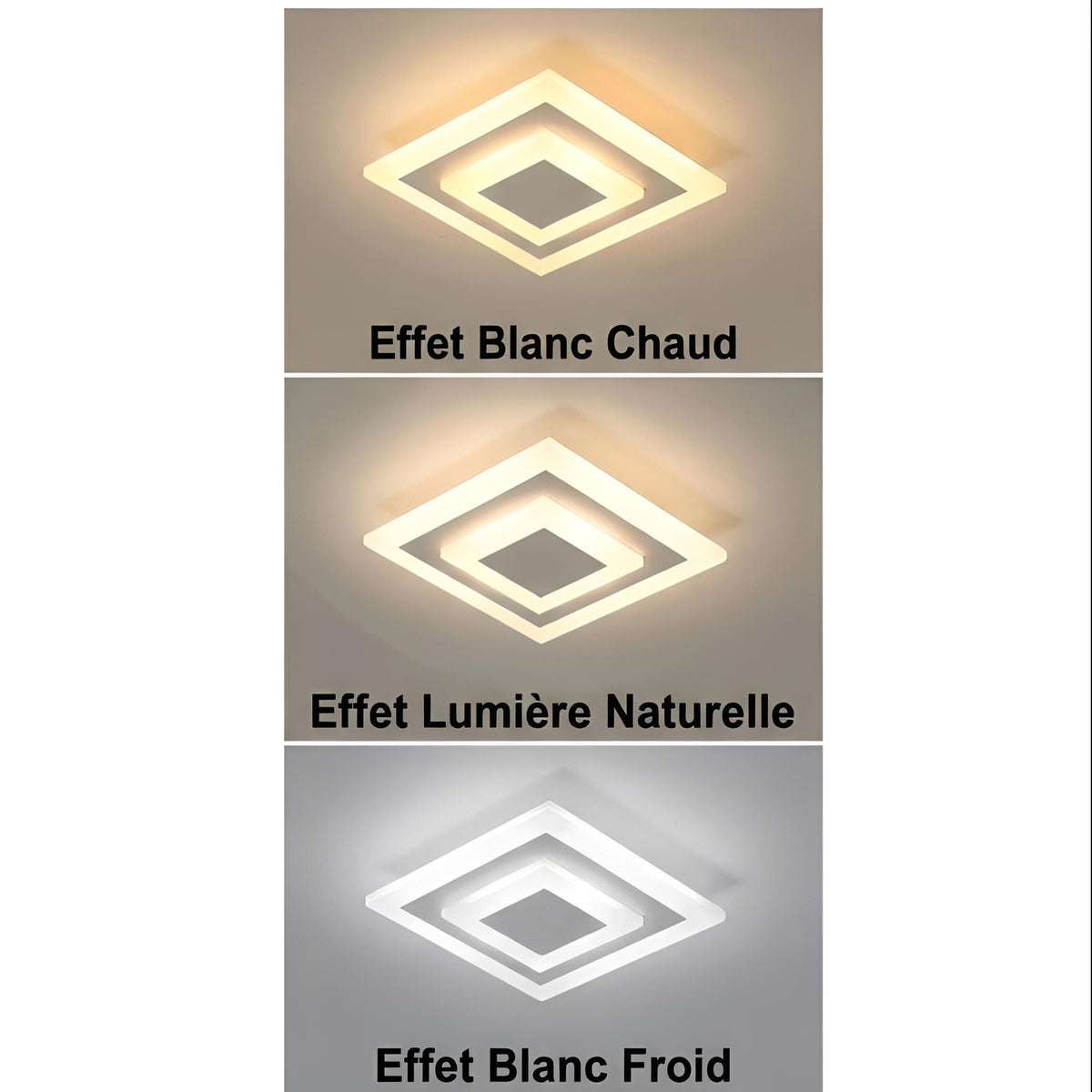 Plafonnier Carré LED Design